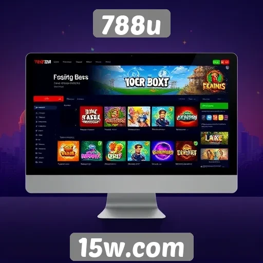 Interface e usabilidade do site de jogos 788u